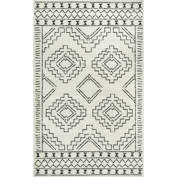 nuLOOM Creek Tribal Moroccan Area Rug, 4' x 6', Gray | Walmart (US)
