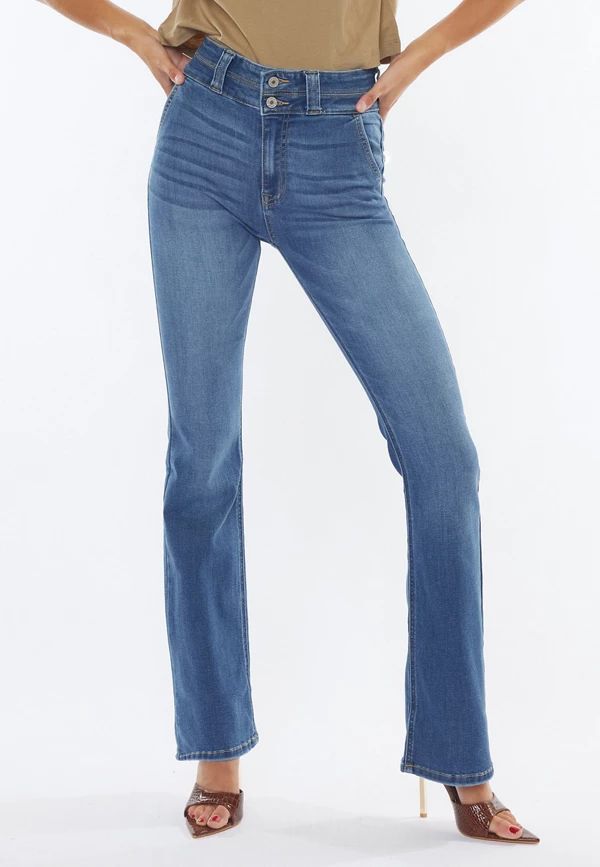 KanCan™ High Rise Double Button Bootcut Jean | Maurices