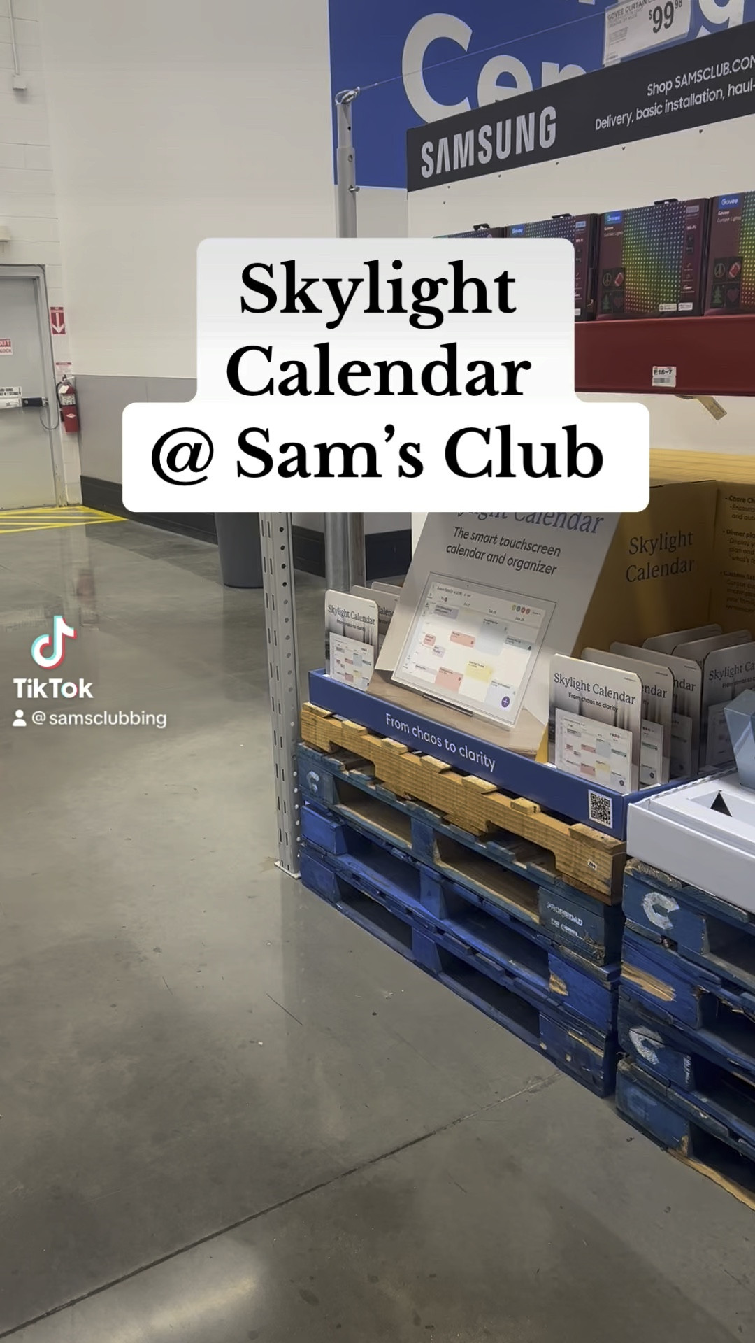 We are loving our new Skylight Calendar to keep our family organized! @ Skylight Frame #SkylightPartner #SamsClub #samsclubfinds #samsclubbing