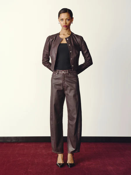 Miro Barrel High Rise 28" Jeans | Cocoa Coated | DL 1961 Women