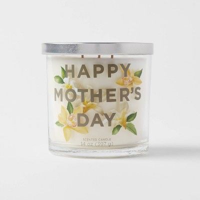 14oz Glass Jar 3-Wick Happy Mothers Day Candle - Opalhouse&#8482; | Target