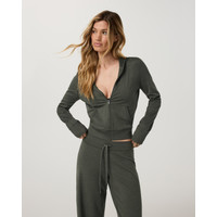 Vuori Halo Mini Full Zip Hoodie | Army Heather | XL | Vuori Clothing (US & Canada)
