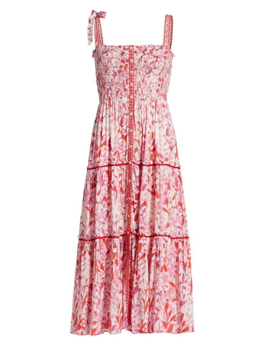 Triny Tiered Midi-Dress | Saks Fifth Avenue