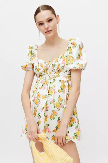 For Love & Lemons Emma Floral Mini Dress | Urban Outfitters (US and RoW)