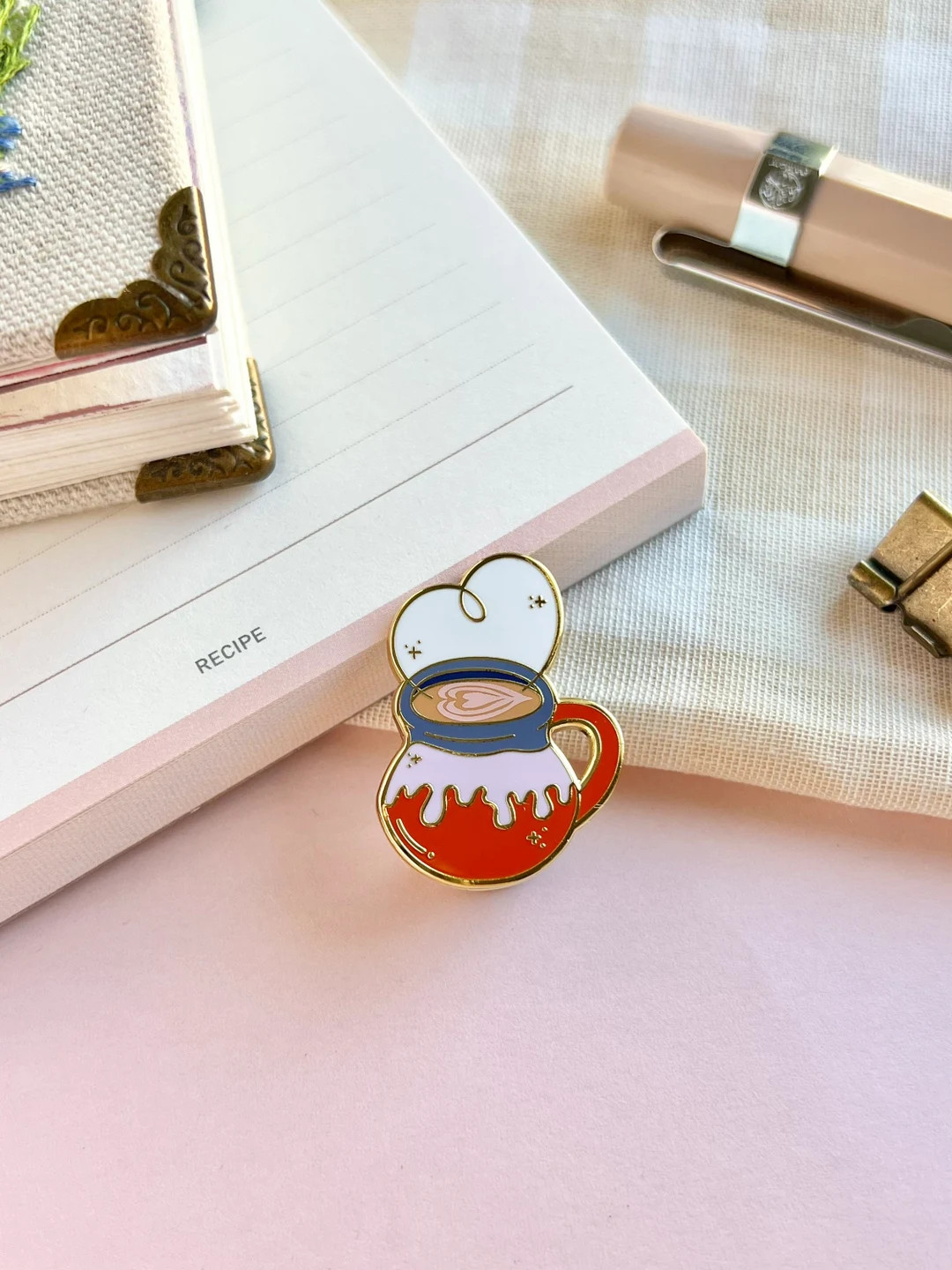 Cafecito Enamel Pin Chocolate Pin Mexican Food Art Mexican - Etsy | Etsy (US)