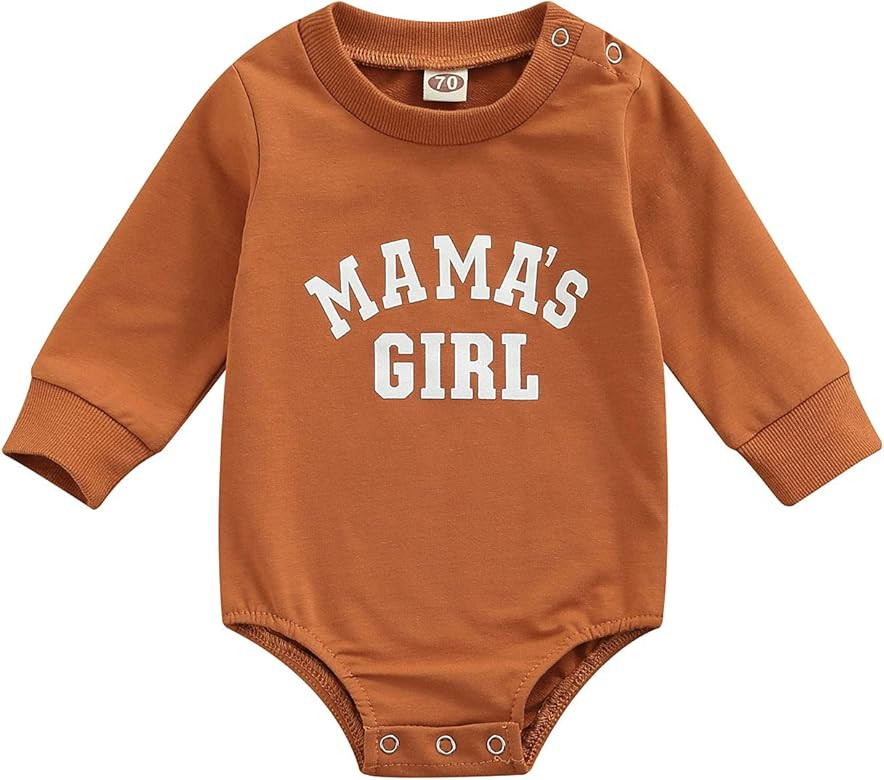 Baby Girl Boy Crewneck Sweatshirt Long Sleeve Romper Oversized Waffle Knit Sweater Bodyusuit Pull... | Amazon (US)