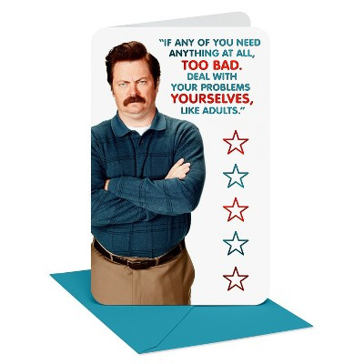 Parks and Recreation Ron Swanson Father's Day Card for Dad, Enjoy Your Day Off, Includes Envelope | Target