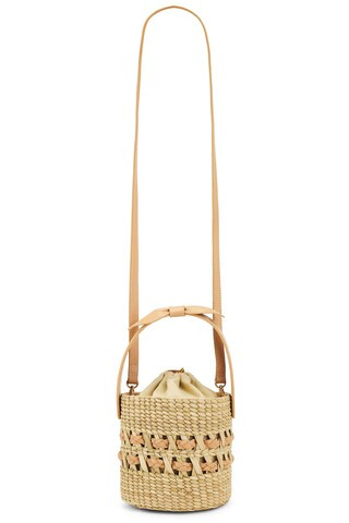 Bowan Bucket Bag in Natural & Tan | Revolve Clothing (Global)