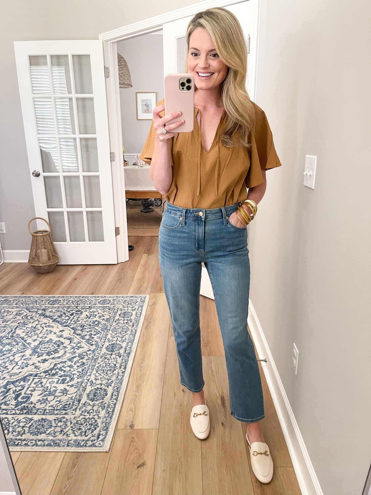 Target straight leg denim on sale for under $20! These have a good amount of stretch so I would size down  

#LTKsalealert #LTKunder50 #LTKstyletip