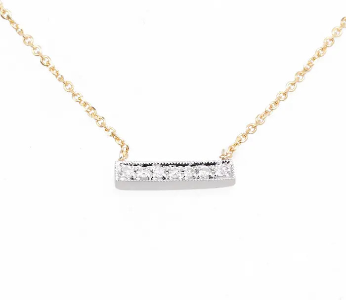 'Sylvie Rose' Diamond Bar Pendant Necklace | Nordstrom