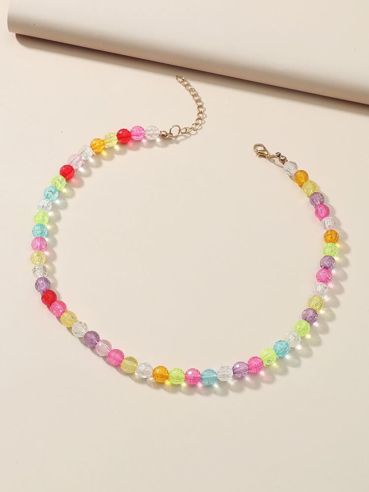 Colorful Beaded Necklace | SHEIN