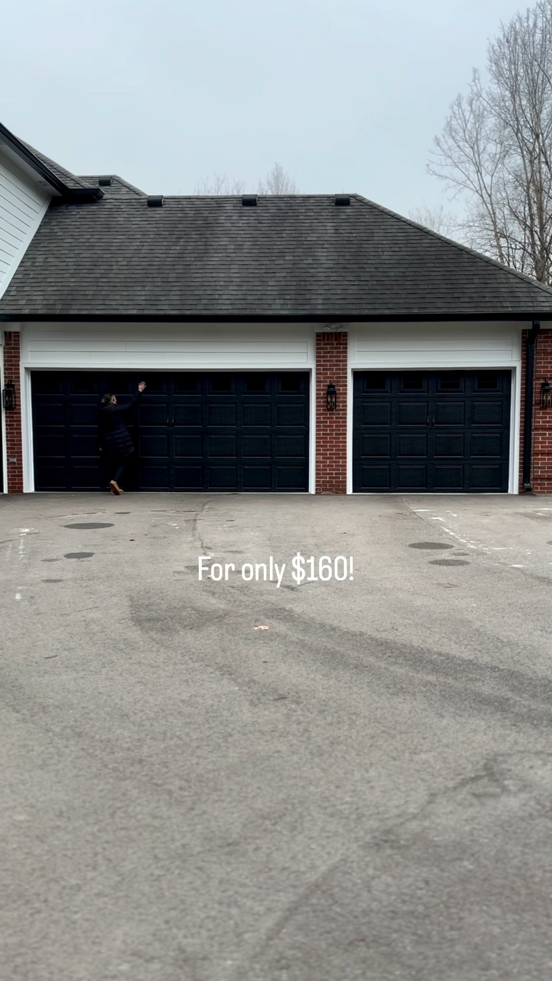 Garage makeover, garage design, garage paint, garage DIY, garage before and after, black garage door, DIY garage door paint, budge garage

#LTKHome