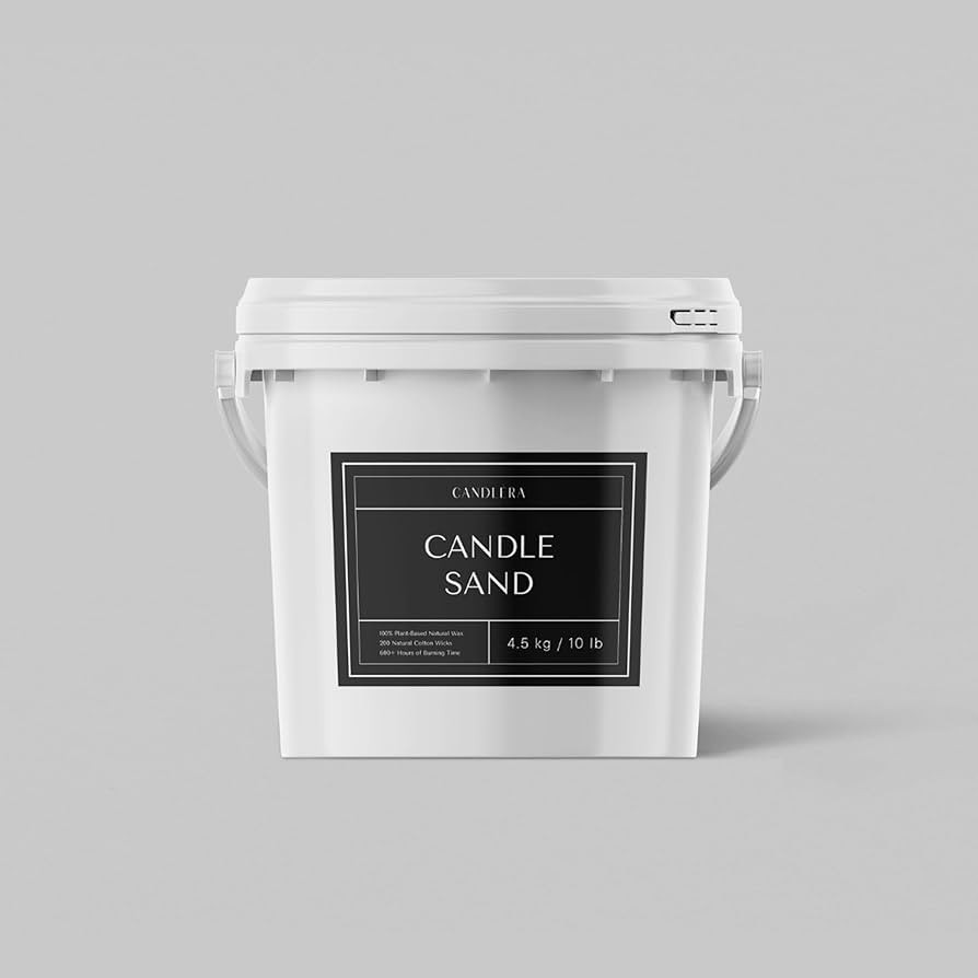 4.5kg/10 lb Pearled Candle Sand in Bulk Bucket +200 Wicks Included for Wedding Decor, Scent-Free ... | Amazon (US)