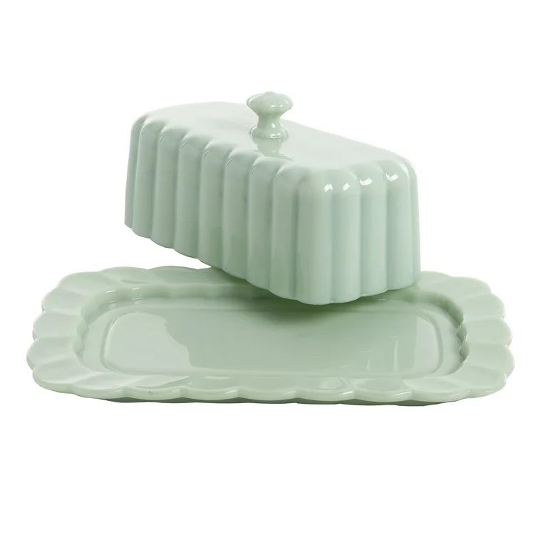 The Pioneer Woman Timeless Beauty Glass 3-Piece Sugar Bowl, Creamer & Butter Dish Set | Walmart (US)