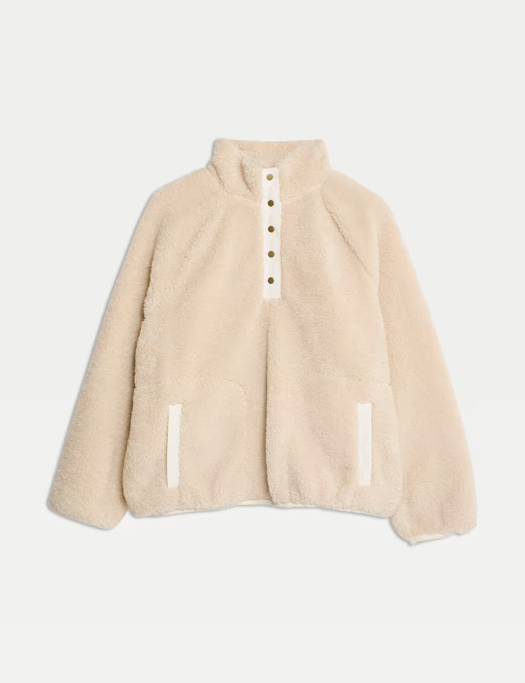 Textured Button Detail Sweatshirt | Marks & Spencer (UK)