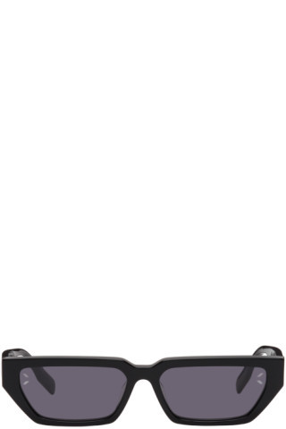 Black Straight Top Cat Eye Sunglasses | SSENSE