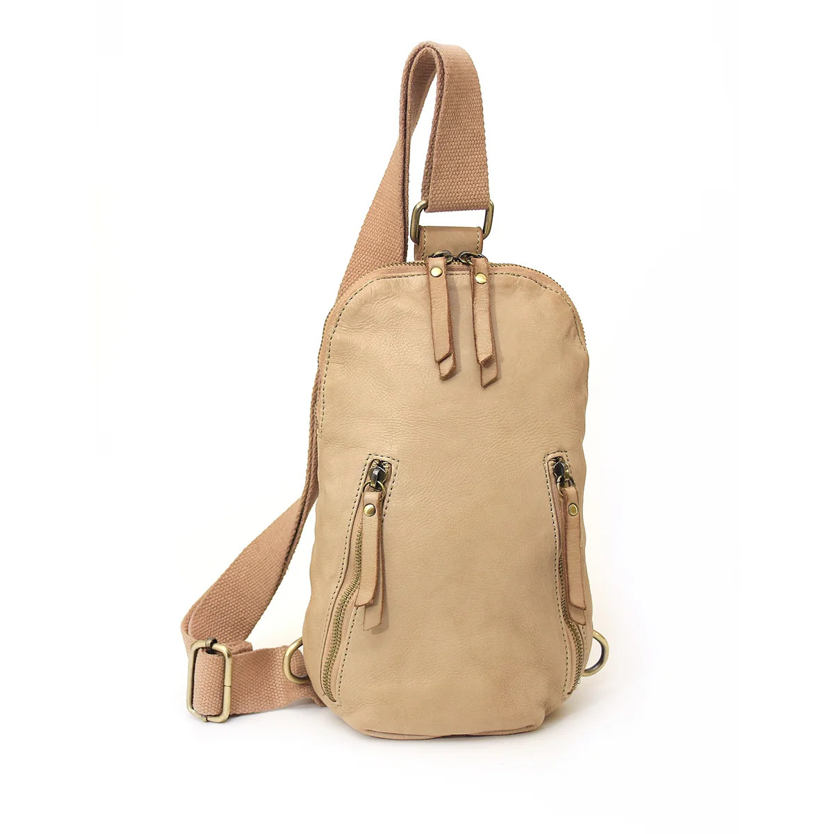 Logan Sling in Light Taupe | Bolsa Nova Handbags