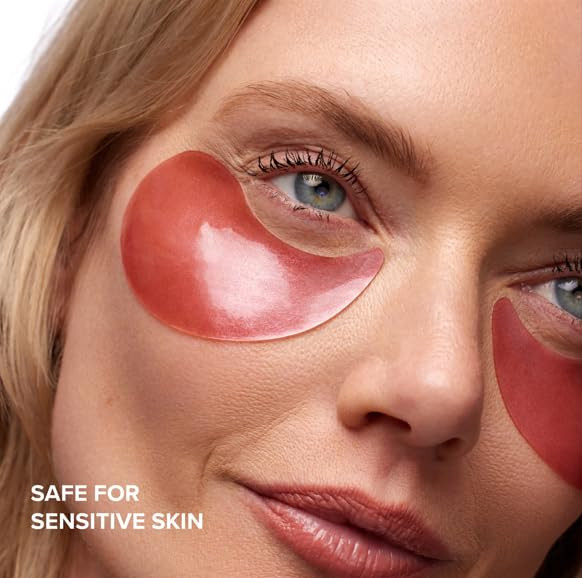 DRMTLGY Brightening Eye Masks - Caffeine Eye Masks for Dark Circles and Puffiness with Hyaluronic... | Amazon (US)