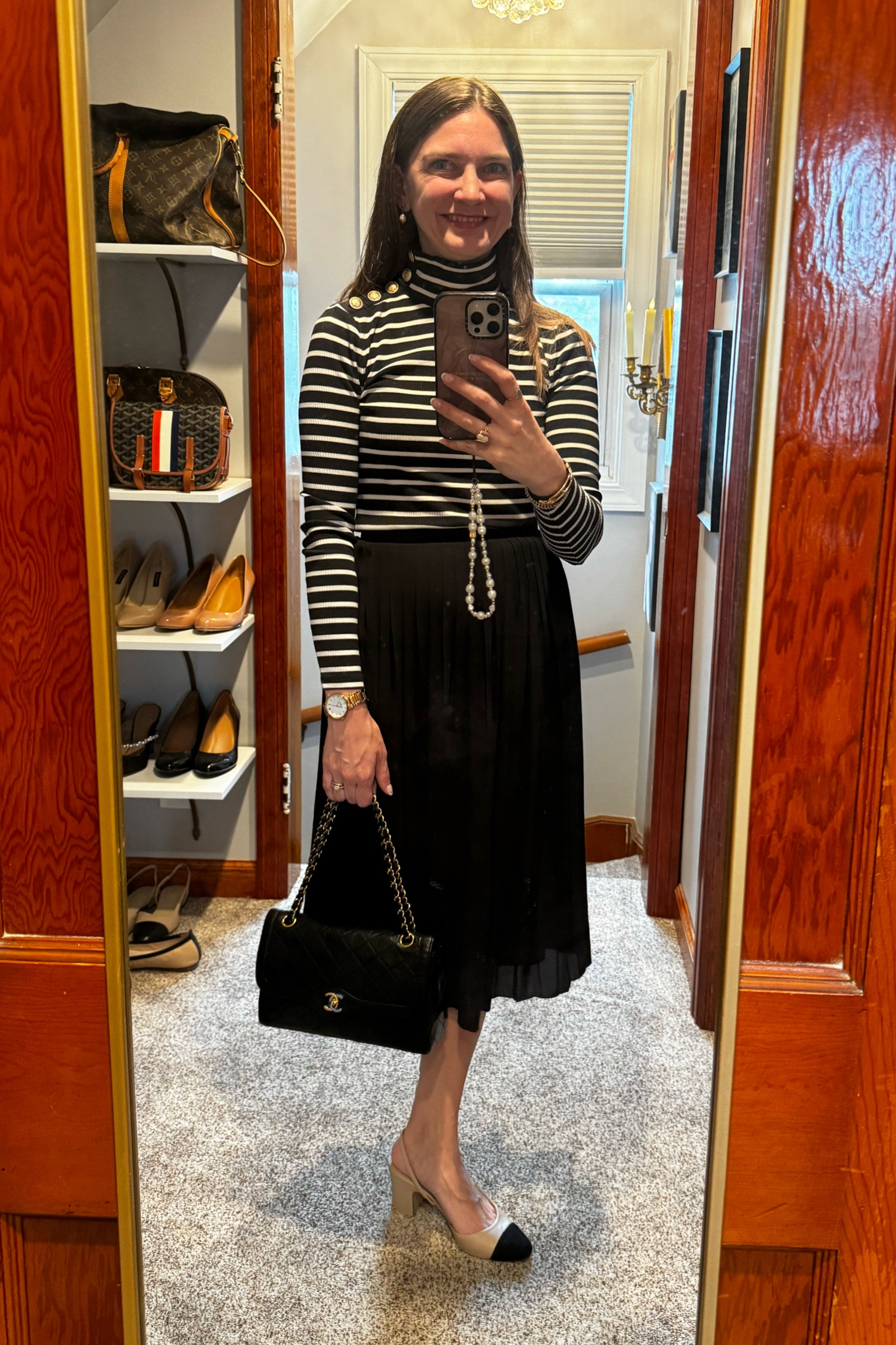 Was I a little overdressed for a 3 year old’s dance recital? Yes. Did I care? Nope.  Being the best dressed person in the room is never a bad thing.  Also, these Laynie Heels from Marc Fisher are the perfect Chanel dupes and very comfortable to wear! 

#LTKItBag #LTKFindsUnder100 #LTKStyleTip