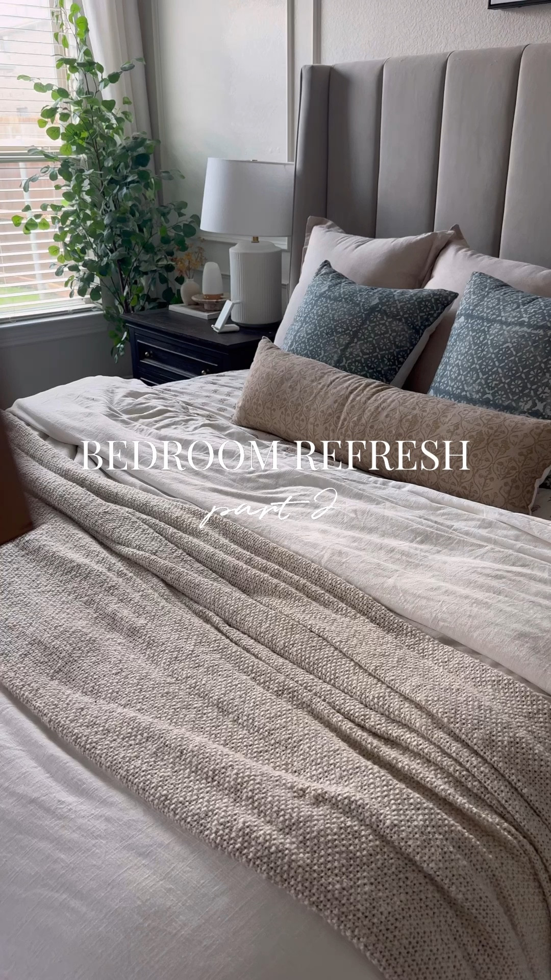 Hanging new curtains in the bedroom! These curtains are affordable but not the best quality. If you’re looking for quality I highly suggest Two Pages or Curtarra (linked)  These are really effective at blocking out the sun since they’re blackout curtains, but they’re pretty stiff and crunchy. 

Our bedroom furniture is from living spaces 

Neutral bedding, modern traditional bedroom, bed styling, floor mirror, Walmart mirror, Amazon wall sconces 

#LTKFindsUnder50 #LTKHome #LTKFindsUnder100