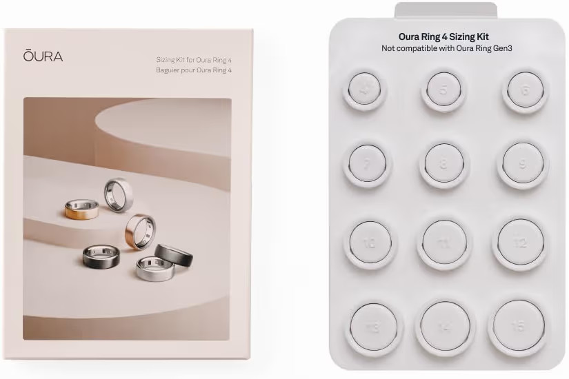 Oura Ring 4 Sizing Kit - Size Before You Buy The Oura Ring 4 - Unique Sizing, Not Standard US Rin... | Amazon (US)