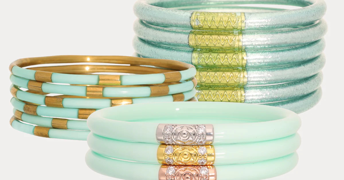 Triple Mint Bangle Bundle | BuDhaGirl