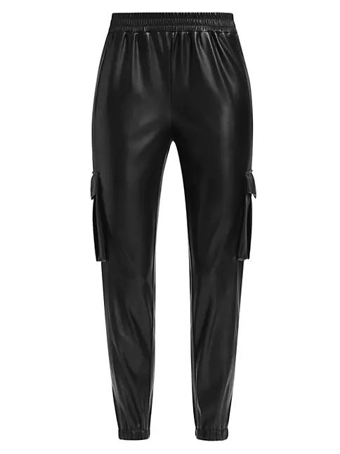 Emily Faux Leather Cargo Joggers | Saks Fifth Avenue