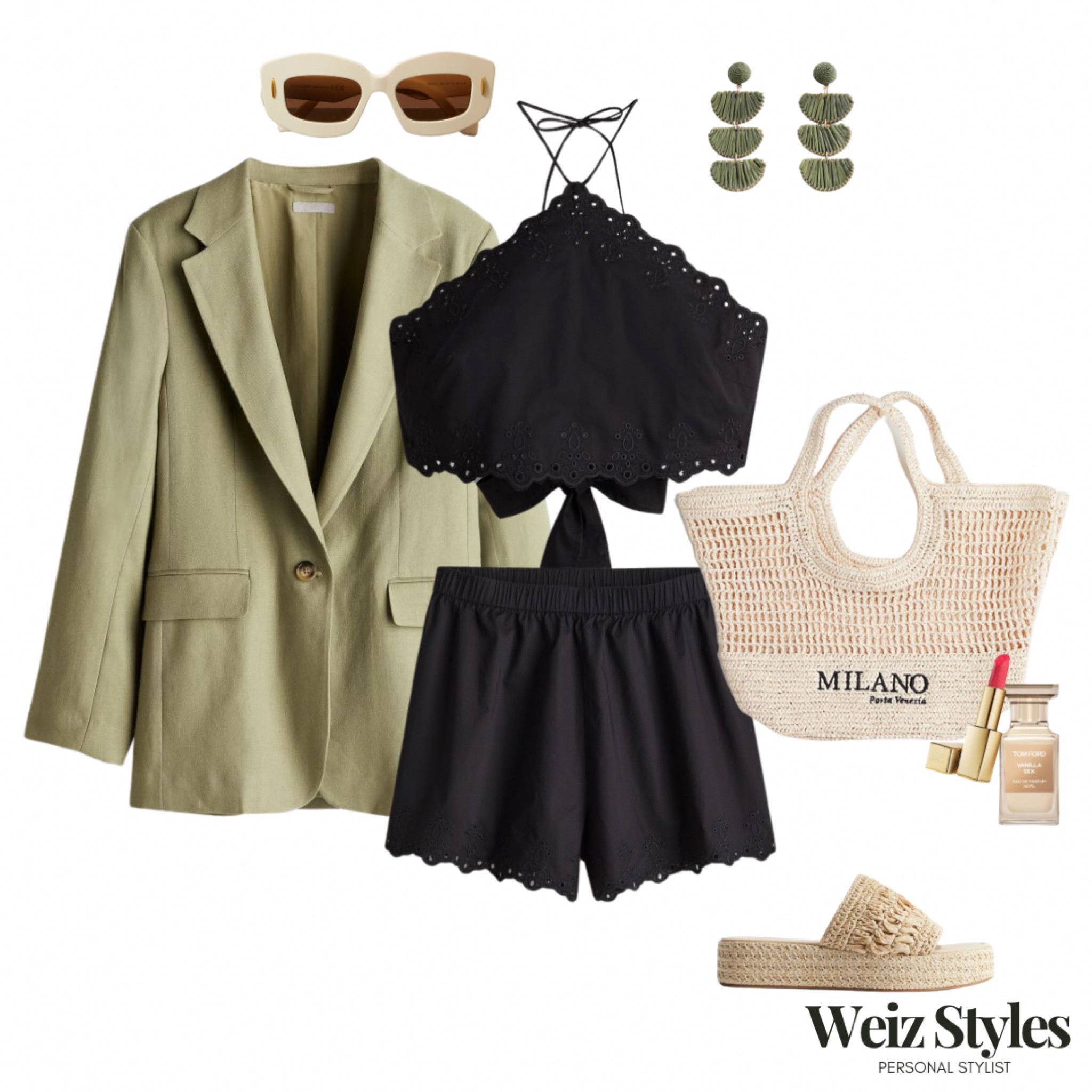 Spring has sprung! ☀️ Who else is loving the longer daylight hours!?

Couldn’t resist sharing this fab holiday outfit, perfect for a chic beachside lunch or strolling the shops ✨

Need help piecing your outfits together? Get in touch 💌 hello@weizstyles.com 

Louise x

Bag, beach, holiday, date, chic, shirts, top, black, H&M, highstreet, feminine, coord, set, two piece, blazer, green, styling, stylist, Weiz styles, personal stylist, shopping, sandals, sunglasses, earrings, mango, net a porter, lipstick, John Lewis, Tom ford, red, Estée Lauder, Loewe, summer, spring, beach, effortless

#LTKSeasonal #LTKstyletip #LTKeurope
