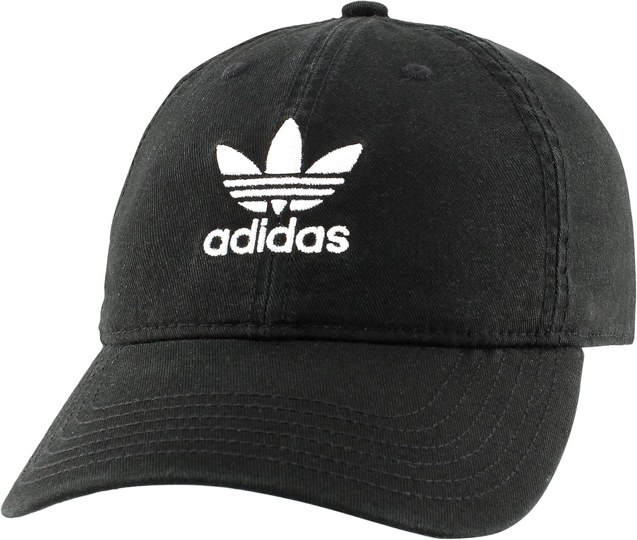 adidas Originals Women's Relaxed Fit Adjustable Strapback Cap, Black/White, One Size at Amazon Wo... | Amazon (US)