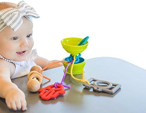 Grapple Suction High Chair Toy Holder | 3 Toy Tethers Keep Toys from Falling | Holds Teethers, To... | Amazon (US)