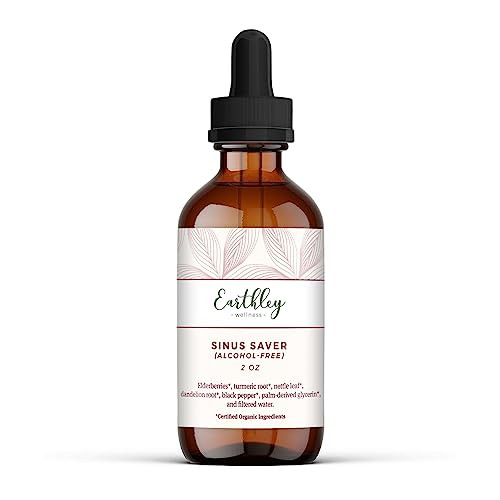 Earthley Wellness Sinus Saver, Natural Remedy, Free of Allergens, Parabens, and Preservatives, Helps Boost Vitamin C (2 oz., Alcohol Free) | Amazon (US)