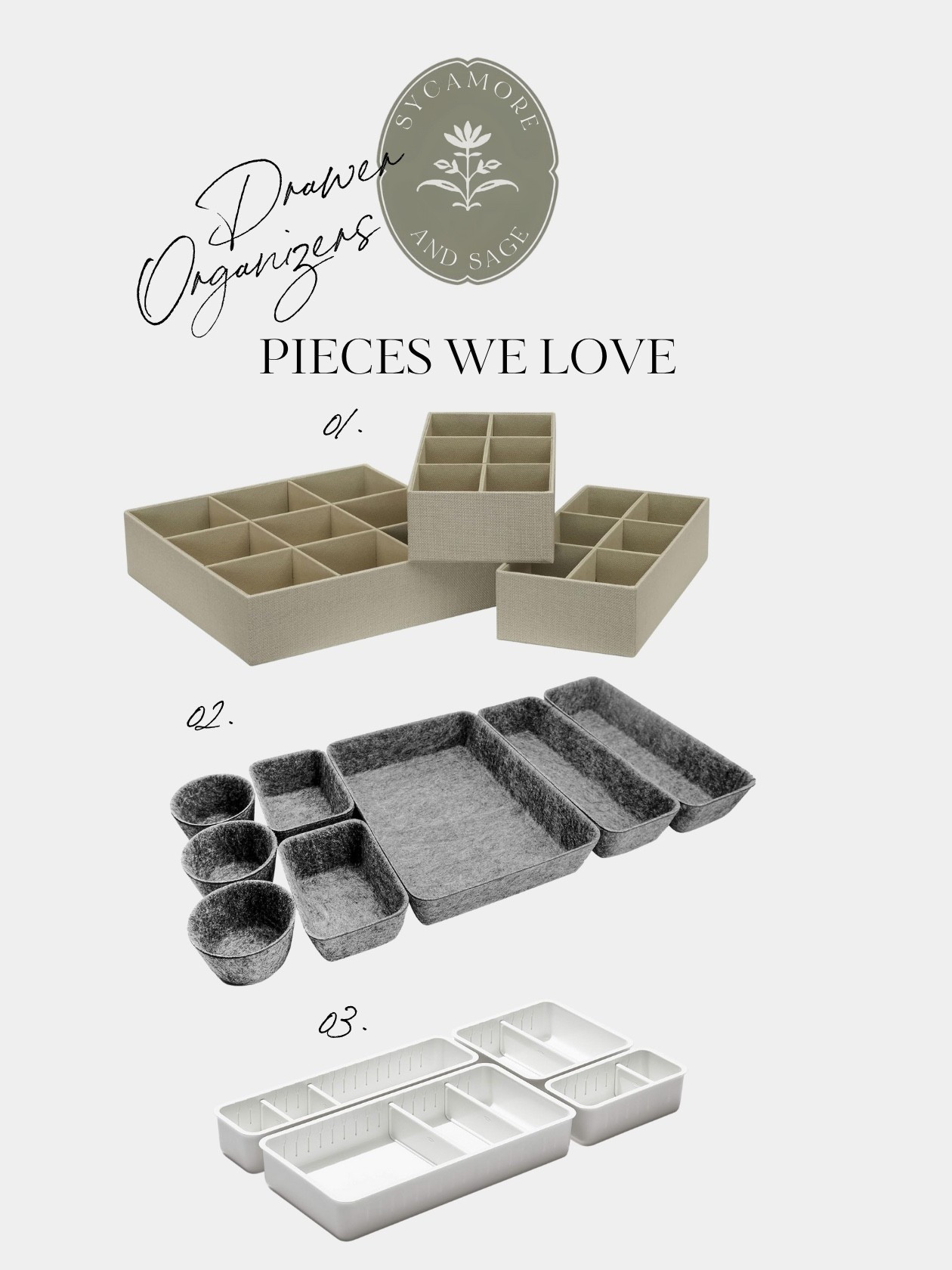 Now’s the perfect time to get your home organized before the holiday chaos hits! We’ve rounded up the most amazing drawer organizers, from felt to plastic, these easily make any drawer organized and functional! 

#DrawerGoald #HomeOrganization #HolidayPrep 

#LTKHome #LTKSeasonal