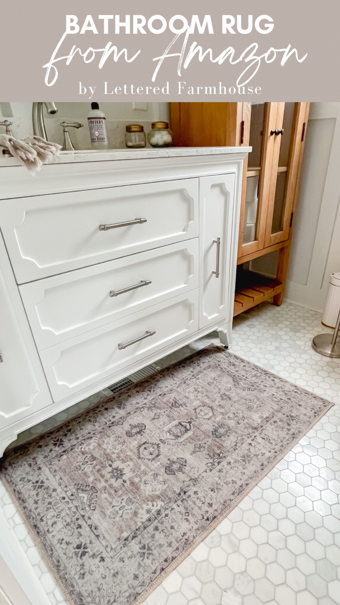 Bathroom rug in our newly remodeled bathroom! 

#LTKunder50 #LTKGiftGuide #LTKhome