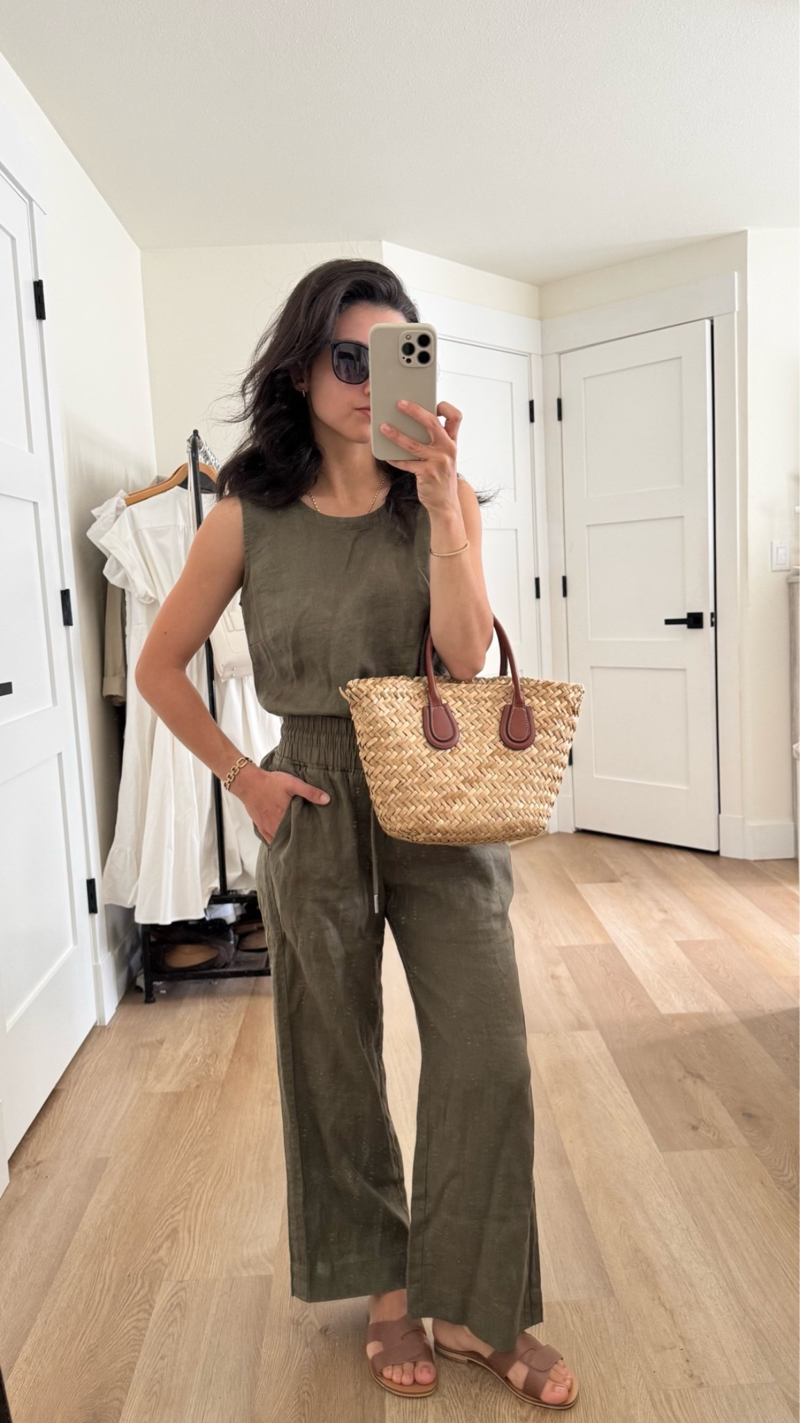Affordable linen set wearing XS in both

#LTKPetite #LTKmomlife #LTKootd