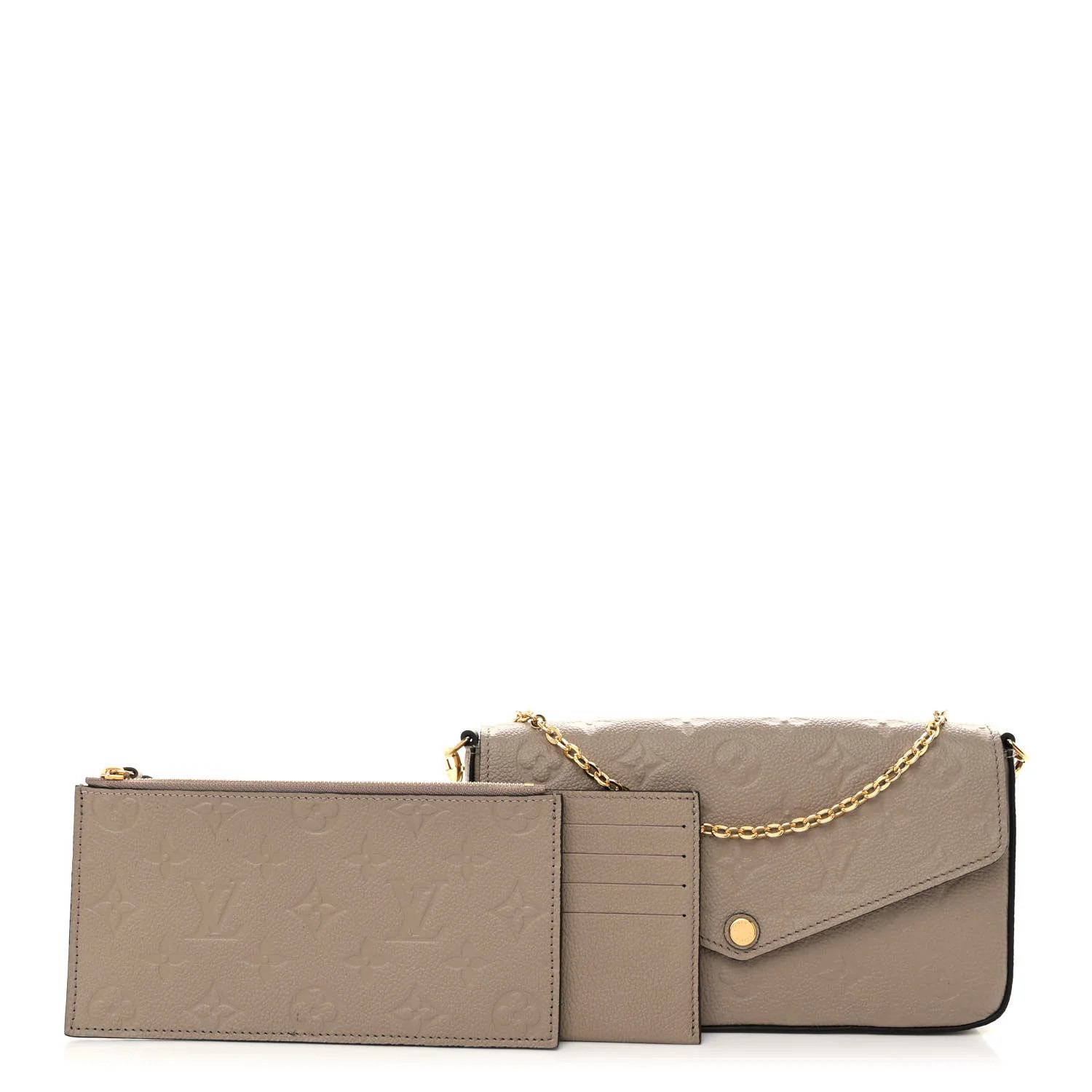 Empreinte Pochette Felicie Chain Wallet Tourterelle | FASHIONPHILE (US)