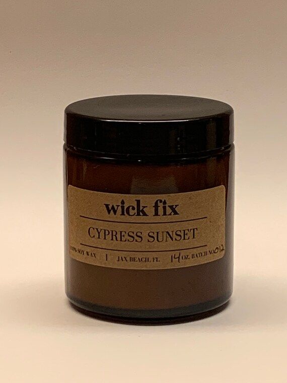 Cypress Sunset Natural Soy Wax Candles |  Handmade | Aromatherapy | Essential Oil Infused | Toxin... | Etsy (US)