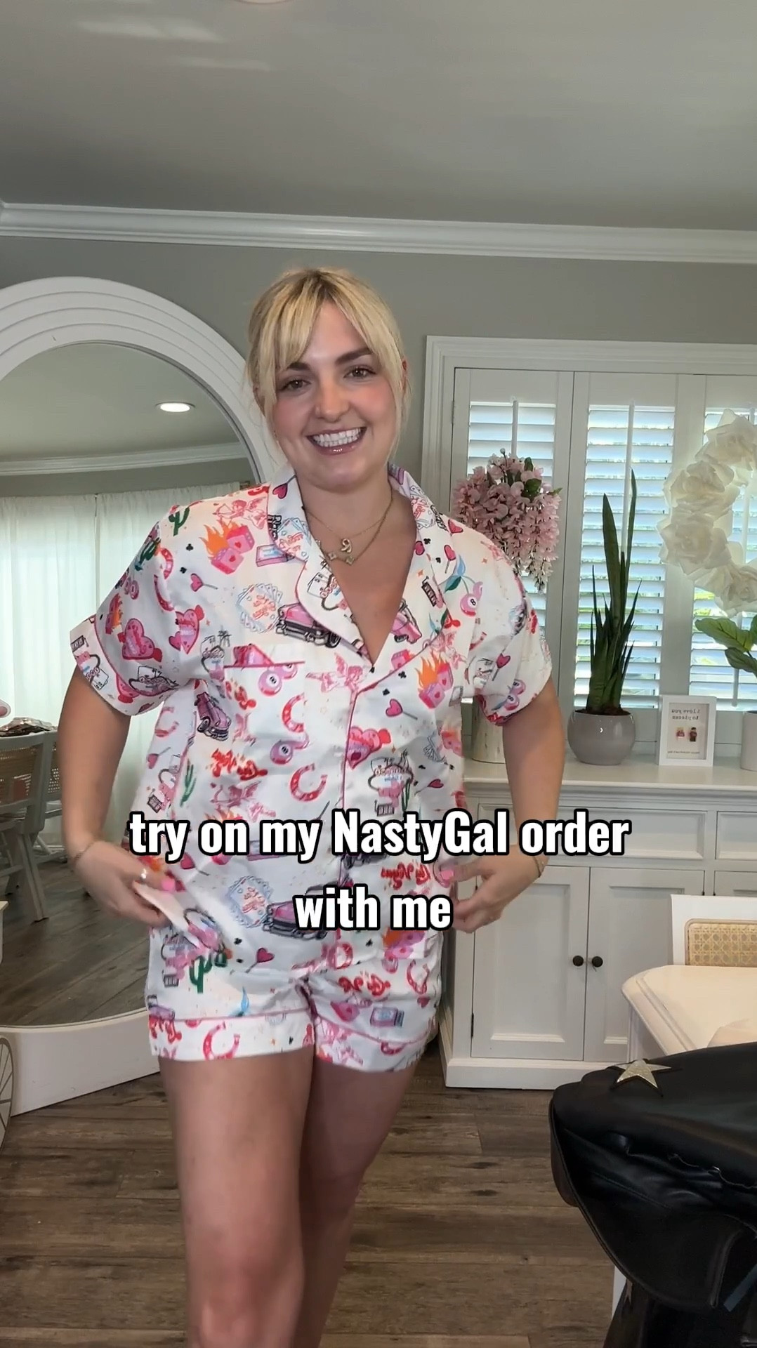 this pajama set is perfect for your upcoming Vegas trip! head to nasty gal and find it on sale😍😍🩷🎰 #pajamas #set #vegasvibe #vegas #fashion #clothes #pjs 

#LTKstyletip #LTKsalealert #LTKtravel