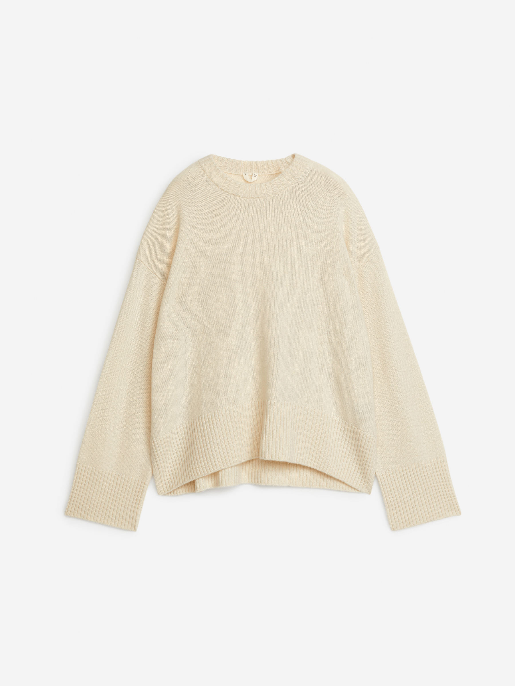 Relaxed Cashmere-Wool Jumper – Beige – Women – ARKET GB | Arket UK