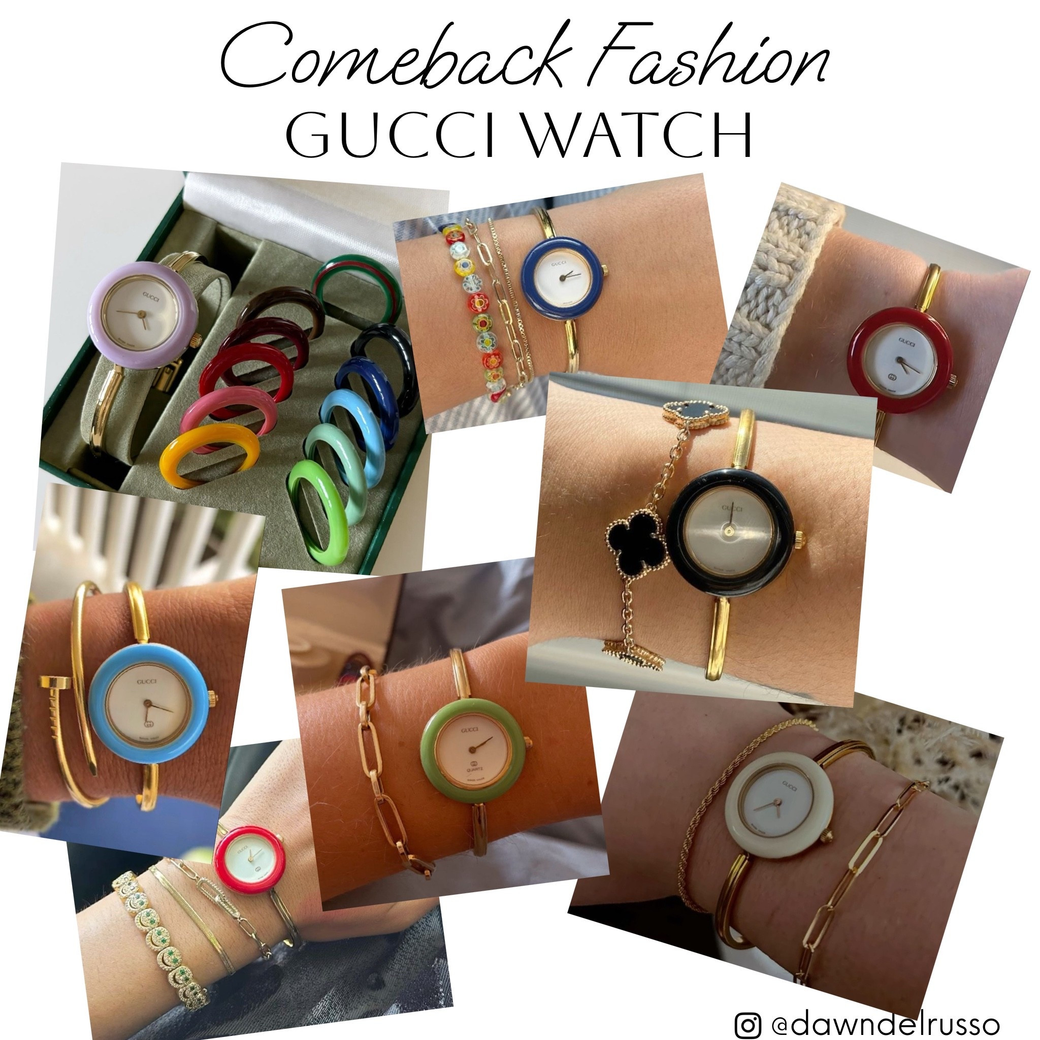 I have been waiting for this Gucci watch to make a comeback!