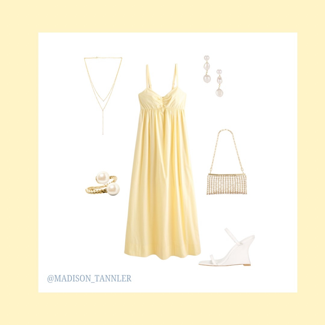 Perfect spring and summer dress. This would make for a great dress this Easter Sunday 💛💛🤍🤍

#LTKSeasonal #LTKStyleTip