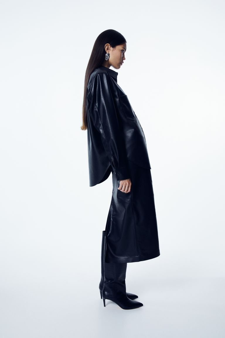 Knee-high heeled boots - Black - Ladies | H&M GB | H&M (UK, MY, IN, SG, PH, TW, HK)