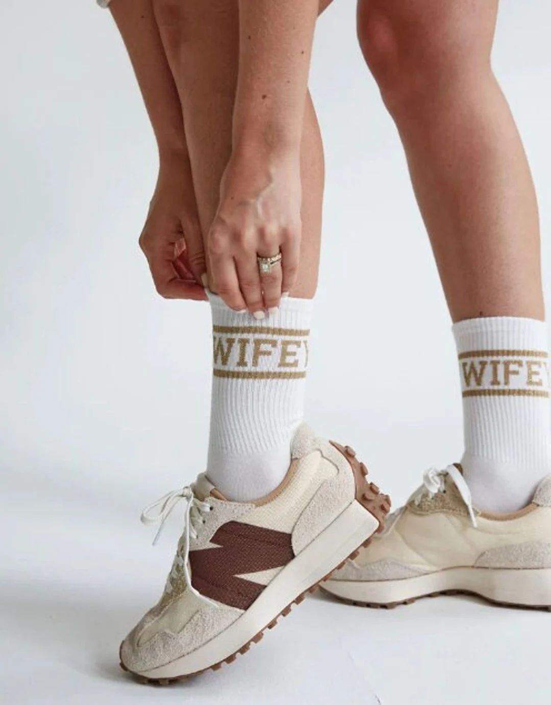 Wifey Socks, Six Stories Gold Wife Socks, Wedding Socks, Hen Do Accessories, Bride Gift - Etsy | Etsy (US)