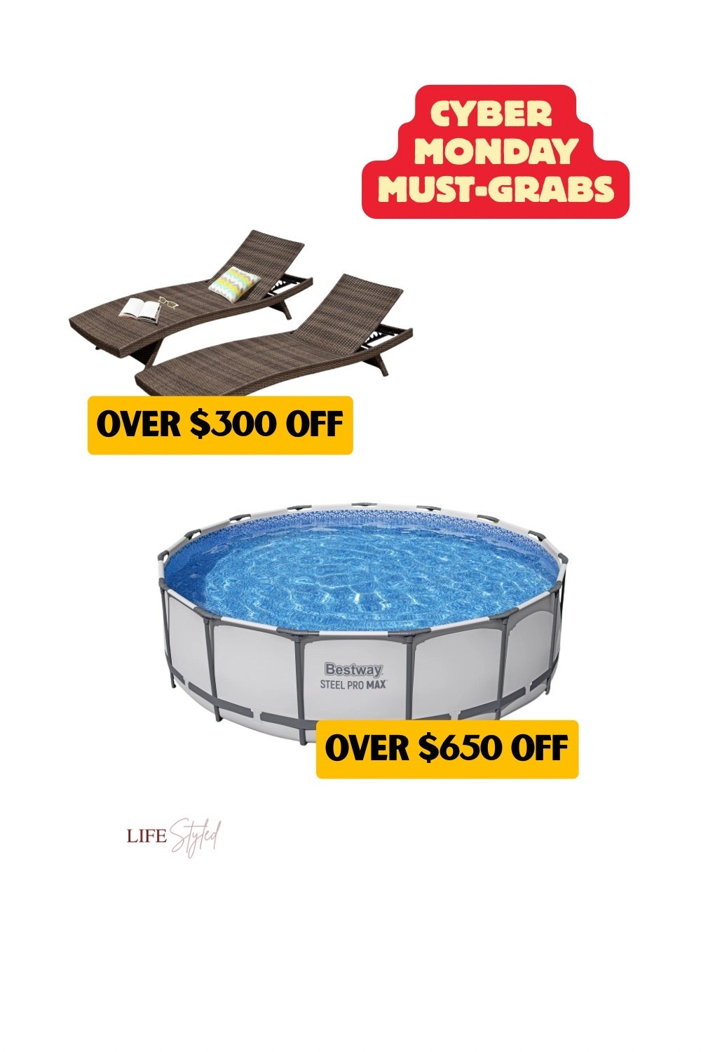 CYBER MONDAY STEAL! 🏖️ Lounge by the pool in style with these chairs + the ultimate backyard pool setup 🌴 Don’t miss this mega price drop!

#LTKHome #LTKSaleAlert #LTKCyberWeek