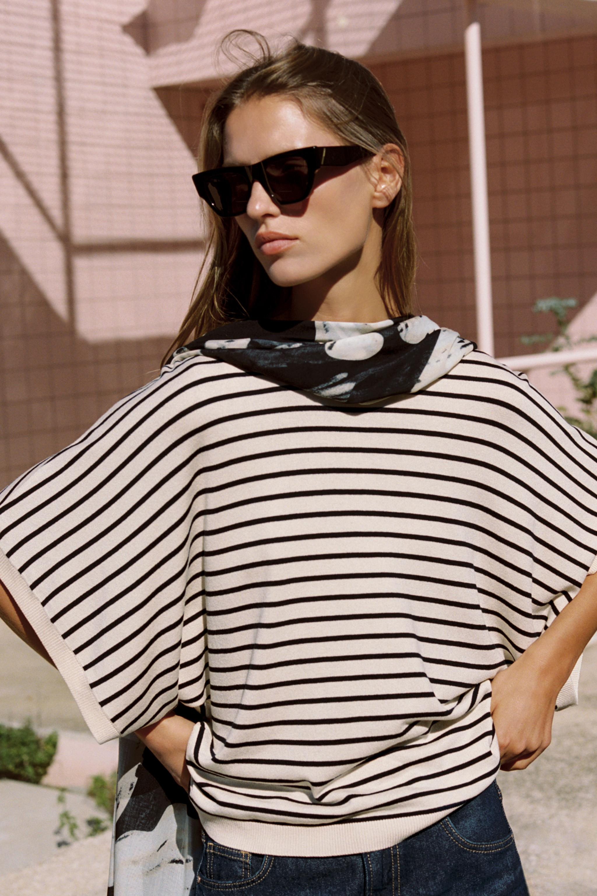 WIDE SLEEVE KNIT TOP | Zara US