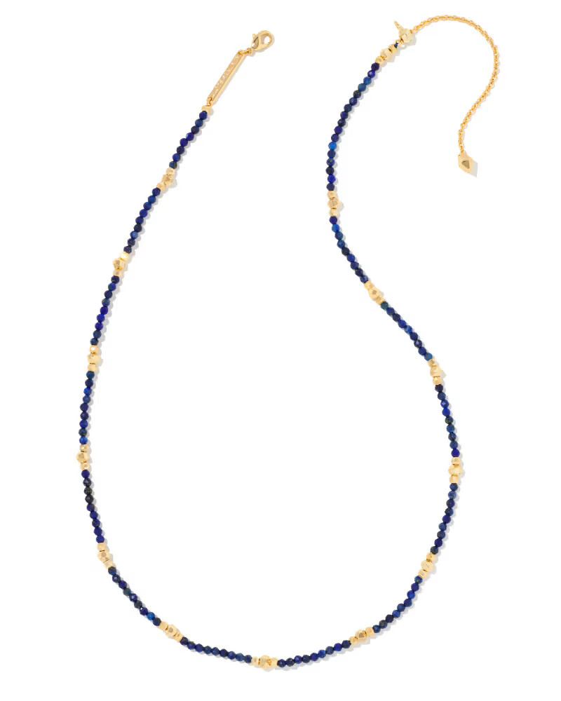 Britt Gold Choker Necklace in Blue Lapis | Kendra Scott