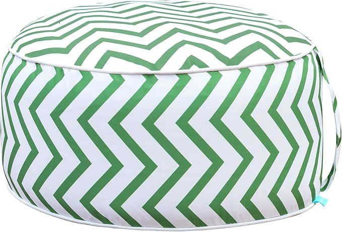 QILLOWAY Indoor/Outdoor Inflatable Stool,Round Ottoman,All Weather Foot Rest for Kids or Adults, ... | Amazon (US)