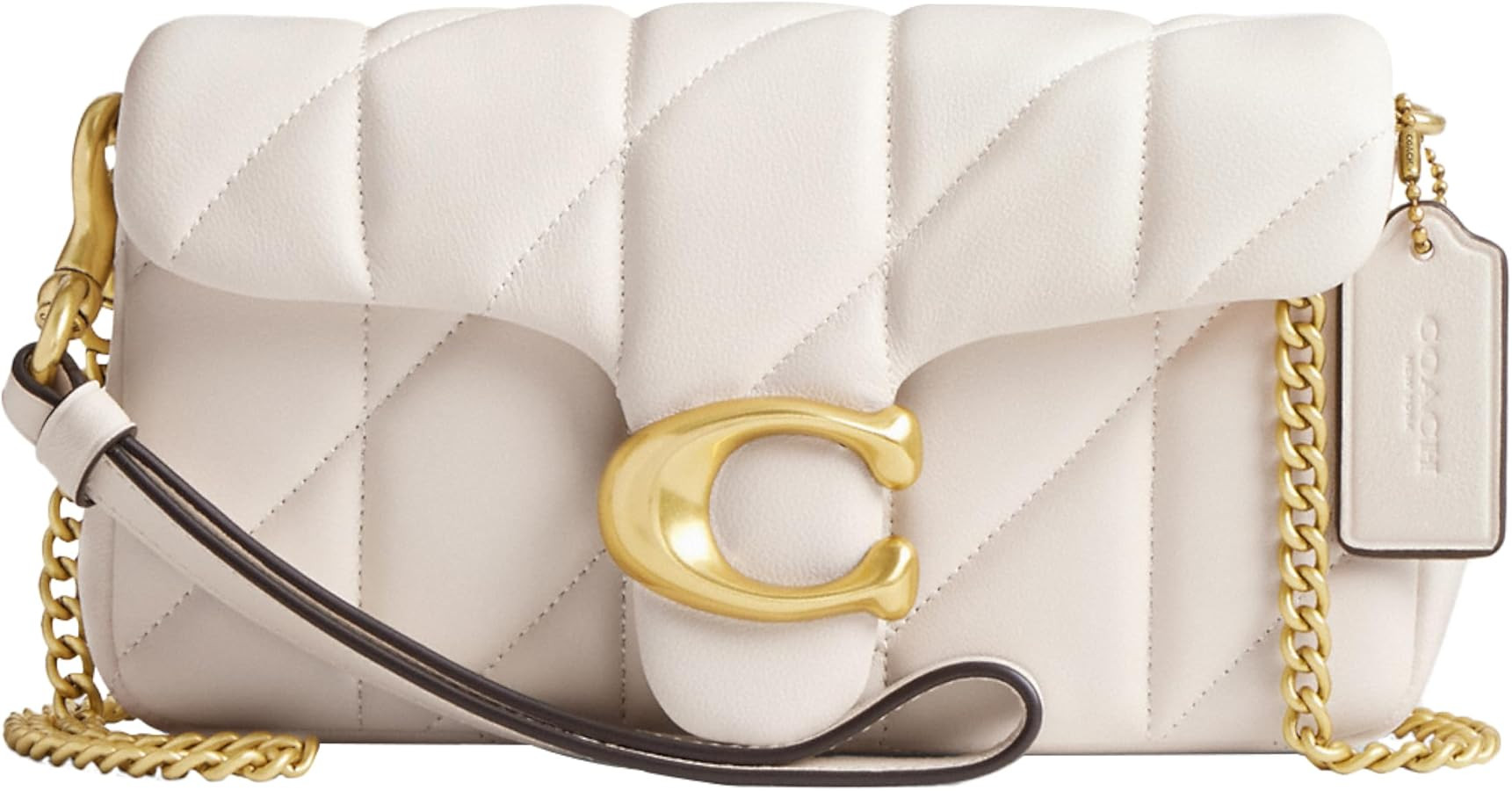 Coach Womens Quilted Pillow Leather Tabby Wristlet With Chain | Amazon (US)