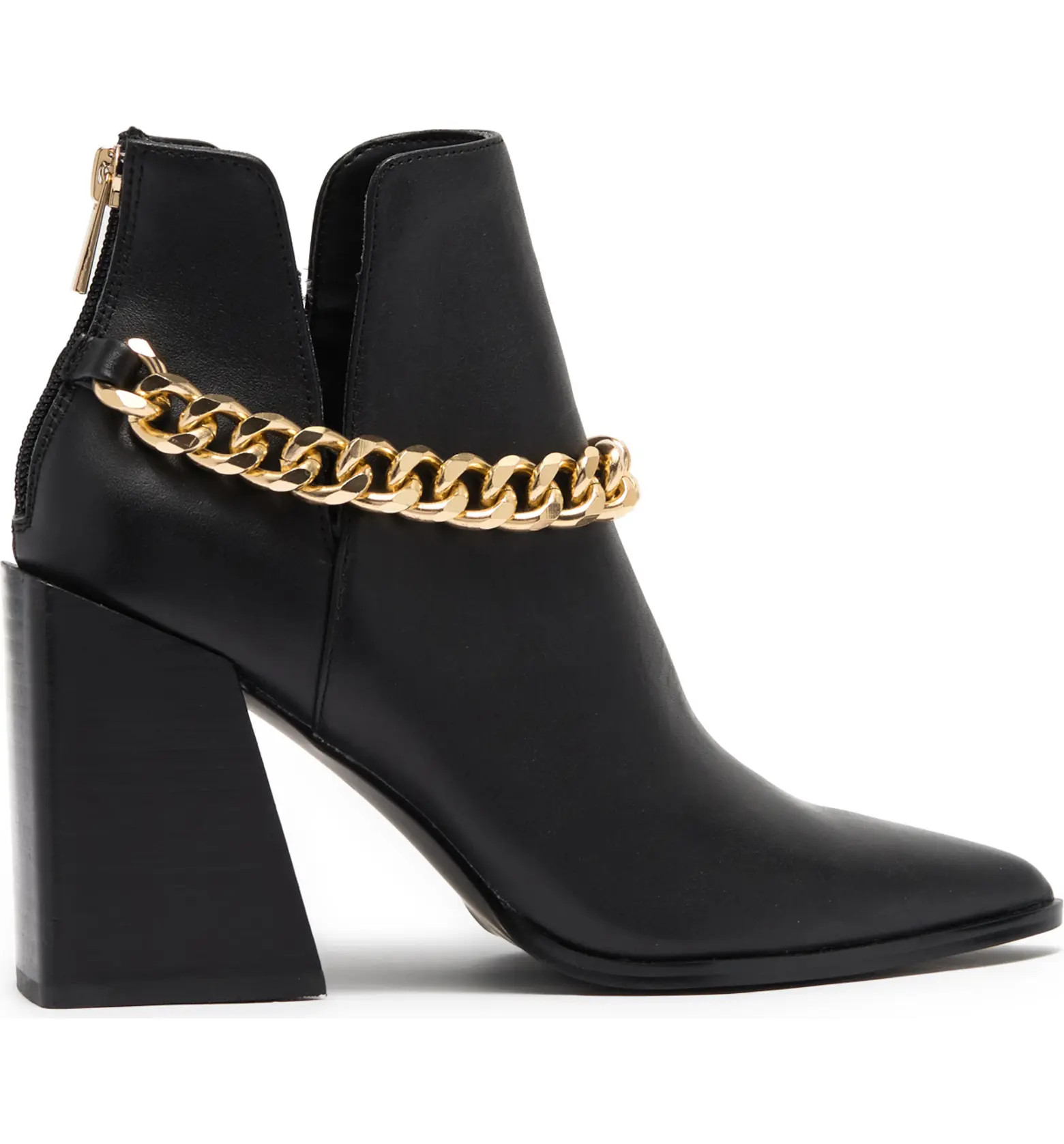 Steve Madden Tranquil Chain Trim Leather Boot | Nordstromrack | Nordstrom Rack