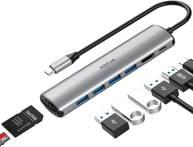 USB C Hub MacBook Pro Adapter - 8 in 1 Portable Aluminum USB C Dongle with USB C Charging, USB C ... | Amazon (US)