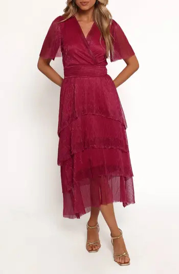 Petal & Pup Jasmin Short Sleeve Tiered Midi Dress | Nordstromrack | Nordstrom Rack